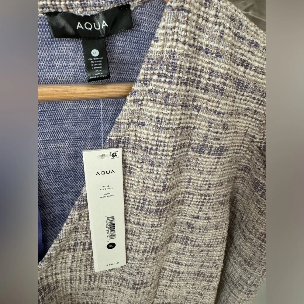 NWT - Aqua Lavender Tweed Mini Dress - Size XL - Picture 4 of 8